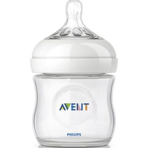 Philips Avent Natural SCF690/17 - Babyfles (125 ml) met speen voor pasgeborenen 0m+ - 1 stuk