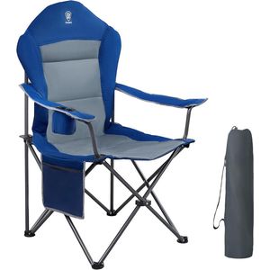 Luxe opvouwbare campingstoel - hoge rugleuning - 1 stuk