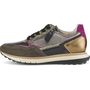 Gabor 378 Sneakers - Leren Sneaker - Dames - Zwart - Maat 42,5