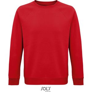 SOLS Premium Unisex Adult Space Organic Raglan Sweatshirt (Rood) 3XL