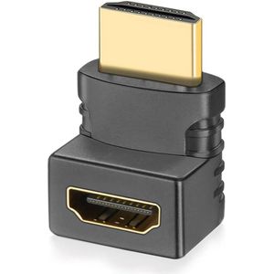 HDMI adapter 270 graden / HDMI haaks koppelstuk 270 graden | Geschikt voor TV - PS/XBOX - Laptop - Computer