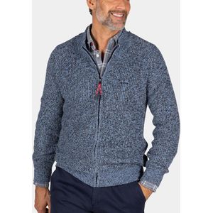 NZA - Grofgebreid blauw vest - Brave Blue