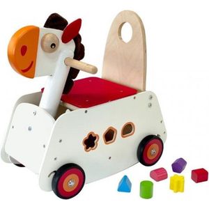 I'm Toy Houten Loopwagen/schommelstoel - Paard