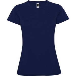 Donker Blauw dames sportshirt korte mouwen MonteCarlo merk Roly maat XL