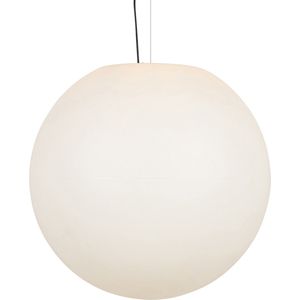 QAZQA nura - Moderne Hanglamp voor buiten voor boven de eettafel | in eetkamer - 1 lichts - Ø 77 cm - Wit - Buitenverlichting