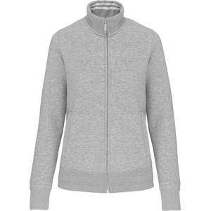 Kariban Damessweater met rits K457 - Oxford Grey - S