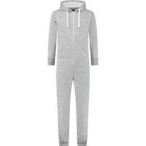 Grijze Onesie - Huispak - Onesie mannen - Onesie Vrouwen - Maat XL