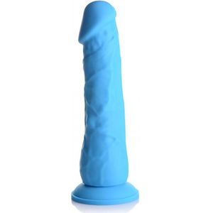 Curve Toys - Lollicock Silicone Dildo zonder Ballen - 18 cm blue
