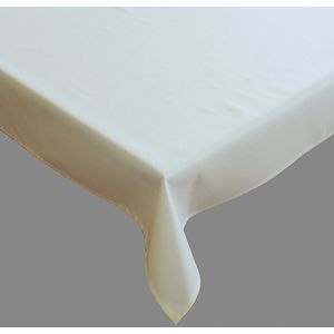 Tafelkleed - Onderkleed - Tafellaken - Ecru - Creme - Rond 135 cm