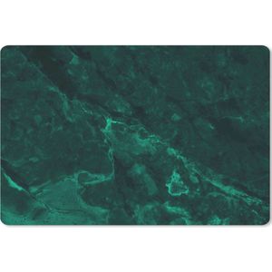 Muismat - Mousepad - Marmer - Kalk - Groen - Structuur - Marmerlook - 27x18 cm - Muismatten