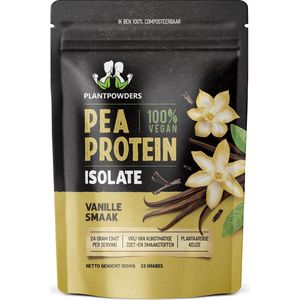 Plantpowders - Plantaardige Eiwitshake - Proteïne Poeder - Eiwitpoeder - Vegan Proteïne Shake - Vanille - 1000 gram (33 shakes)