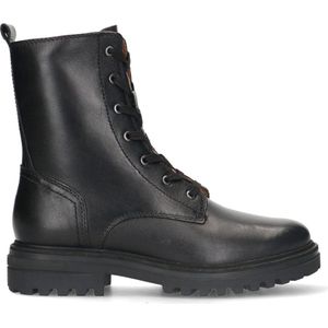 No Stress Leren Veterboots Zwart