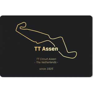 Bureau mat - TT Assen - Goud - Nederland - 60x40 - Cadeau voor man