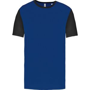 Tweekleurig herenshirt jersey met korte mouwen 'Proact' Royal Blue/Black - XS