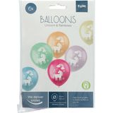 Folat - Ballonnen Unicorns & Rainbows Meerkleurig 33 cm - 6 stuks