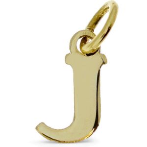 Goud Hanger Letter J 14 karaats