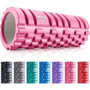 Foamroller - Gestructureerde fasciarol voor massage en triggerpunttherapie fitness - grijs
