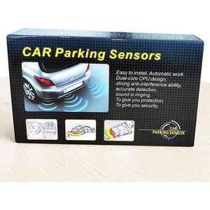 Parkeerhulp Set Met Geluid/ZWART- Parkeersensor / Achteruitrij Sensoren / Parkeersensoren Parkeersysteem 4 sensoren