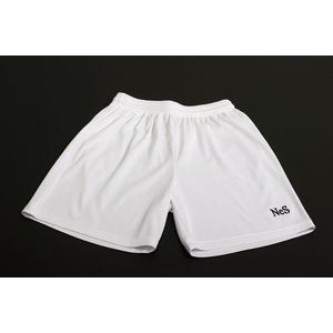 NeS Roma Junior - Sportbroek - Voetbalbroek - Voetbalshort - Wit - Maat 176