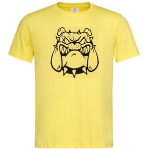 Grappig T-shirt - bulldog - gevaarlijk uitziende hond - maat XL