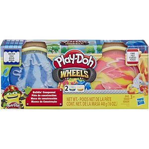 Play-Doh Wheels Buildin Compound Donkerblauw-Lichtblauw/Oranje-Geel