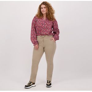Beige Broek/Pantalon van Je m'appelle - Dames - Plus Size - 52 - 4 maten beschikbaar