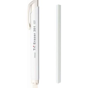 Penac Japan - Gumvulpotlood - Gum Pen - Wit + navulling - 8.25mm x 122mm gumpotlood