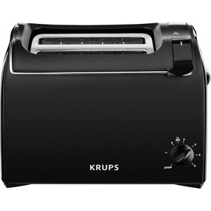 Krups KH1518 Pro Aroma 2-disc Zwart - Broodrooster - Zwart