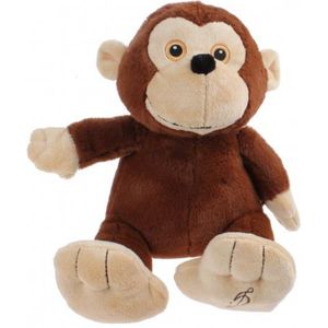 knuffel Wildlife pluche aap 30 cm bruin