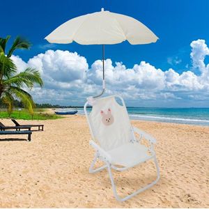 Opvouwbare Kinderstrandstoel Schattige Cartoon Dierenprintparaplu Draagbare Strandvakantie Picknickparken-Concerten .