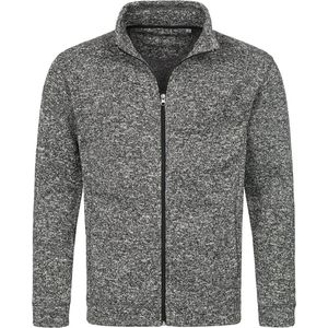 Stedman Fleece vest premium Donker Grijs gemêleerd voor heren - Outdoorkleding wandelen/kamperen - Vesten/jacks herenkleding M