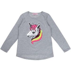 Seagull longsleeve t-shirt grijs Unicorn 170/176