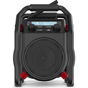 PerfectPro UBOX400R - Bouwplaats Radio - FM - DAB+ - Bluetooth - Oplaadbaar - AUX - UB400R2