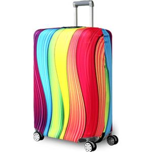 Elastische reiskofferhoes Kofferbeschermhoes met ritssluiting Bagagehoes voor 18-32 inch koffer.