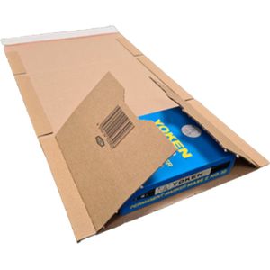 Ace Verpakkingen - Boekwikkelverpakking A4 - 25 stuks - Boekverpakking - Wikkelverpakking - 300 x 220 x 80mm - Karton - Extra stevigheid