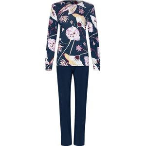 Chique bloemen pyjama Pastunette - Blauw - Maat - 46