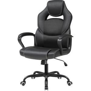 Ergonomische gamingstoel - kantelmechanisme - hoogte verstelbaar - ademend - zwart OBG025B01