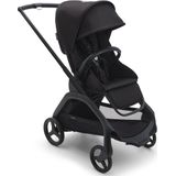 Bugaboo Dragonfly urban kinderwagen, lichtgewicht in elke stand met één hand inklapbaar, zwart onderstel en zwart zonnekap