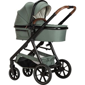 Qute Kinderwagen Q-Journey Groen - Zwart Frame