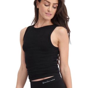 Comfortabel & Zijdezacht Bamboo Basics River - Bamboe Tank Top (Multipack 2 stuks) Dames - Zwart - M