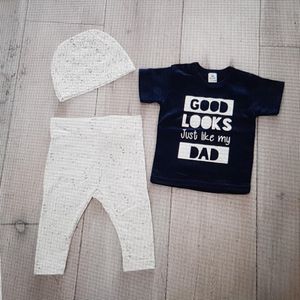 MM Baby cadeau geboorte meisje jongen set met tekst aanstaande zwanger kledingset pasgeboren unisex Bodysuit | Huispakje | Kraamkado | Gift Set aankondiging bekendmaking zwangerschap