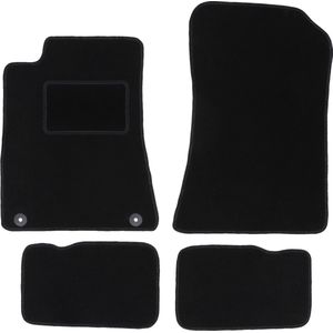 Zwarte velours vloermatten voor: Mercedes SL R129 roadster (1998-2002)
