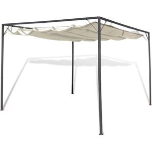 vidaXL - Tuinpaviljoen - met - inschuifbaar - dak