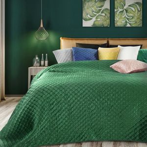 Oneiro’s luxe ARIEL Beddensprei  - 230x260 cm – bedsprei 2 persoons - beige – beddengoed – slaapkamer – spreien – dekens – wonen – slapen