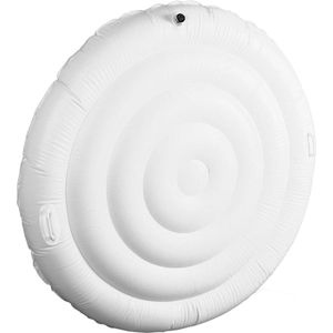 Opblaasbare 14 m ronde buitenbadafdekking - energiebesparend deksel - warmtebehoud - filtratie - eenvoudige inflatie. .