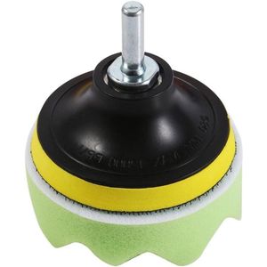 Polijstsponzen 80 mm 18-delige polijstpad set voor accu schroevendraaier - M10 booradapter - excentrische polijstmachine - slijpmachine - polijsten