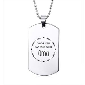 Ketting RVS - Voor Een Fantastische Oma