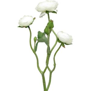 Kunstbloemen En Overige - Ranonculus Azura Cream 48cm