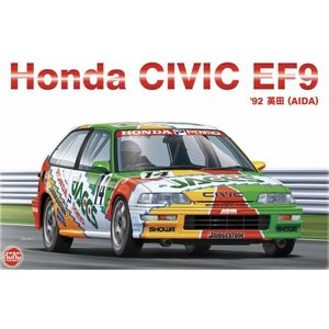 1:24 NuNu 24021 Honda Civic EF9 Group A - JACCS - 1992 Plastic Modelbouwpakket