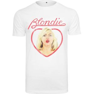 Merchcode Blondie - Heart of Glass Heren T-shirt - 4XL - Wit